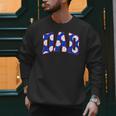Baseball Dad Bold Varsity Style Letters Sport Themed Men Sweatshirt