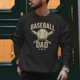 Baseball Dad Crossed Bats Cool Sports Fan Vintage Men Sweatshirt Baseball Dad Crossed Bats Cool Sports Fan Vintage Men Sweatshirt