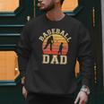 Baseball Dad Father Son Proud Daddy Papa Grandpa Sports Men Sweatshirt