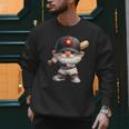 Baseball Dad Gnome With Baseball Bat For Grandpa Life Men Sweatshirt