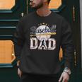 Baseball Dad Player Cool Retro Sports Fan Father's Day Men Sweatshirt