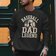 Baseball Dad Retro American Flag Style Men Sweatshirt