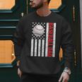 Baseball Dad USA American Flag Patriotic Dad 4th Of July Men Sweatshirt Baseball Dad USA American Flag Patriotic Dad 4th Of July Men Sweatshirt