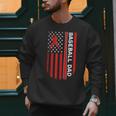 Baseball Dad Usa American Flag Patriotic Dad Father's Day Men Sweatshirt Baseball Dad Usa American Flag Patriotic Dad Father's Day Men Sweatshirt