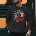 Baseball Dad USA Flag Men Sweatshirt Baseball Dad USA Flag Men Sweatshirt