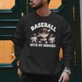 Baseball Gnome Grandpa With Sayings For Baseball Dad Coach Men Sweatshirt