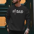 Baseball Player Number One Baseball Dad Father's Day Men Sweatshirt Baseball Player Number One Baseball Dad Father's Day Men Sweatshirt