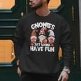Basketball Gnomies Have Fun For Baseball Dad And Coach Men Sweatshirt