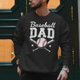 Fathers Cute Vintage Baseball Dad Sport Lovers Batter Player Men Sweatshirt Fathers Cute Vintage Baseball Dad Sport Lovers Batter Player Men Sweatshirt