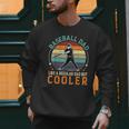 Men Baseball Dad Like a Regular Dad But Cooler Vintage Men Sweatshirt