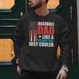 Patriotic Baseball Dad Father's Day American Flag Men Sweatshirt