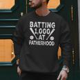 Vintage Baseball Dad Batting 1000 At Fatherhood Men Sweatshirt Vintage Baseball Dad Batting 1000 At Fatherhood Men Sweatshirt