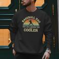 Vintage Baseball Dad Just Like A Normal Dad Only Cooler Men Sweatshirt