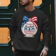 Vintage Baseball Dad Patriotic USA Flag 4th Of July Fathers Men Sweatshirt Vintage Baseball Dad Patriotic USA Flag 4th Of July Fathers Men Sweatshirt
