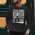 Vintage Coaching My Kids One Pitch At A Time Baseball Dad Men Sweatshirt Vintage Coaching My Kids One Pitch At A Time Baseball Dad Men Sweatshirt