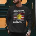 Vintage Softball Dad Like A Baseball Dad US Flag Fathers Day Men Sweatshirt Vintage Softball Dad Like A Baseball Dad US Flag Fathers Day Men Sweatshirt