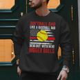 Vintage Softball Dad Like A Baseball Dad US Flag Men Sweatshirt Vintage Softball Dad Like A Baseball Dad US Flag Men Sweatshirt