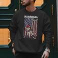 Vintage USA Flag Baseball Player Proud Baseball Dad Men Sweatshirt Vintage USA Flag Baseball Player Proud Baseball Dad Men Sweatshirt