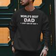 World's Best Dad Just Ask My Boy Baseball Dad Father's Day Men Sweatshirt