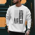 Baseball Dad American Flag Grunge Retro Vintage Father Raglan Baseball Tee Men Sweatshirt