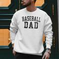 Baseball Dad Birthday Classic Bold Font Baseball Daddy Men Sweatshirt