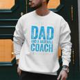 Baseball Dad Coach Father's Day Raglan Baseball Tee Men Sweatshirt