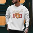 Baseball Dad Fireball Sports Father Fathers Day Daddy Premium Men Sweatshirt