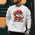 Game Day Baseball Dad Baseball Mam Father's Day Raglan Baseball Tee Men Sweatshirt