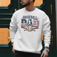 Patriotic Baseball Dad USA Flag American 4th Of July Premium Men Sweatshirt Patriotic Baseball Dad USA Flag American 4th Of July Premium Men Sweatshirt
