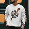 Vintage 1 Baseball Dad Daddy Father's Day Son And Daughter Men Sweatshirt