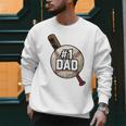 Vintage Father's Day 1 Baseball Dad Baseball Lovers Players Men Sweatshirt Vintage Father's Day 1 Baseball Dad Baseball Lovers Players Men Sweatshirt