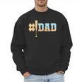1 Dad Baseball Ice Cream Drip Fathers Day Baseball Daddy Men Sweatshirt