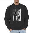Baseball Dad American Flag Grunge Retro Vintage Father Men Sweatshirt