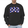 Baseball Dad Bold Varsity Style Letters Sport Themed Men Sweatshirt
