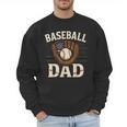 Baseball Dad Fathers Day American USA Flag Men Boys Kids Men Sweatshirt