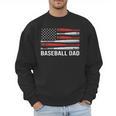 Baseball Dad Father's Day US Flag Baseball Men Sweatshirt Baseball Dad Father's Day US Flag Baseball Men Sweatshirt