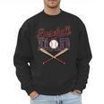Baseball Dad Father's Day Vintage Retro Sarcastic Dad Men Sweatshirt