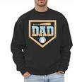 Baseball Dad Ice Cream Drip Home Plate Bat Cool Fathers Day Men Sweatshirt Baseball Dad Ice Cream Drip Home Plate Bat Cool Fathers Day Men Sweatshirt