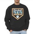 Baseball Dad Ice Cream Drip Home Plate Cool Fathers Day Men Sweatshirt