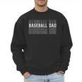 Baseball Dad Layered Text Father Coach Player Men Sweatshirt
