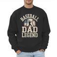 Baseball Dad Retro American Flag Style Men Sweatshirt