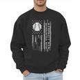 Baseball Dad Silhouette Bat Flag Stars Men Sweatshirt Baseball Dad Silhouette Bat Flag Stars Men Sweatshirt