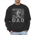 Baseball Dad USA American Flag Father's Day Men Men Sweatshirt