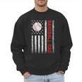 Baseball Dad USA American Flag Men Daddy Fathers Day Men Sweatshirt Baseball Dad USA American Flag Men Daddy Fathers Day Men Sweatshirt