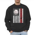 Baseball Dad USA American Flag Patriotic Dad 4th Of July Men Sweatshirt Baseball Dad USA American Flag Patriotic Dad 4th Of July Men Sweatshirt