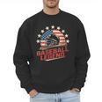 Baseball Dad USA Flag Men Sweatshirt Baseball Dad USA Flag Men Sweatshirt