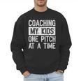 Baseball Dad Vintage Coaching My Kids One Pitch At A Time Men Sweatshirt