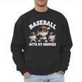 Baseball Gnome Grandpa With Sayings For Baseball Dad Coach Men Sweatshirt