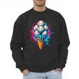 Baseball Ice Cream Drip Baseball Dad Sports Fan Youth Boys Men Sweatshirt