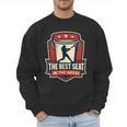 The Best Seat In The House Bucket Dad Baseball Dad Men Sweatshirt